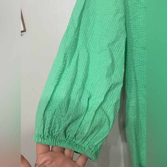 Lane Bryant Mint Green Textured Tunic - 16 - Picture 5 of 6